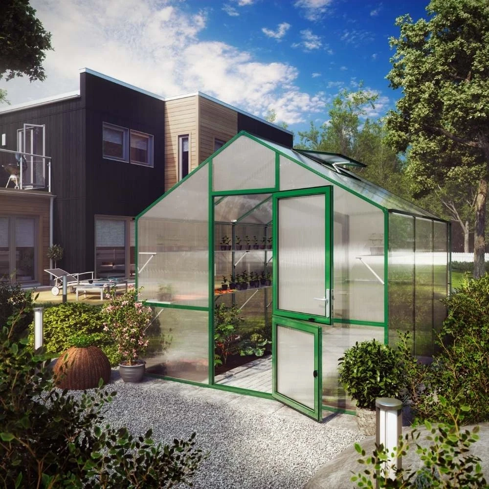 Greenhouse Lilie III, moss green | Drivhus-shop.dk | Drivhus |