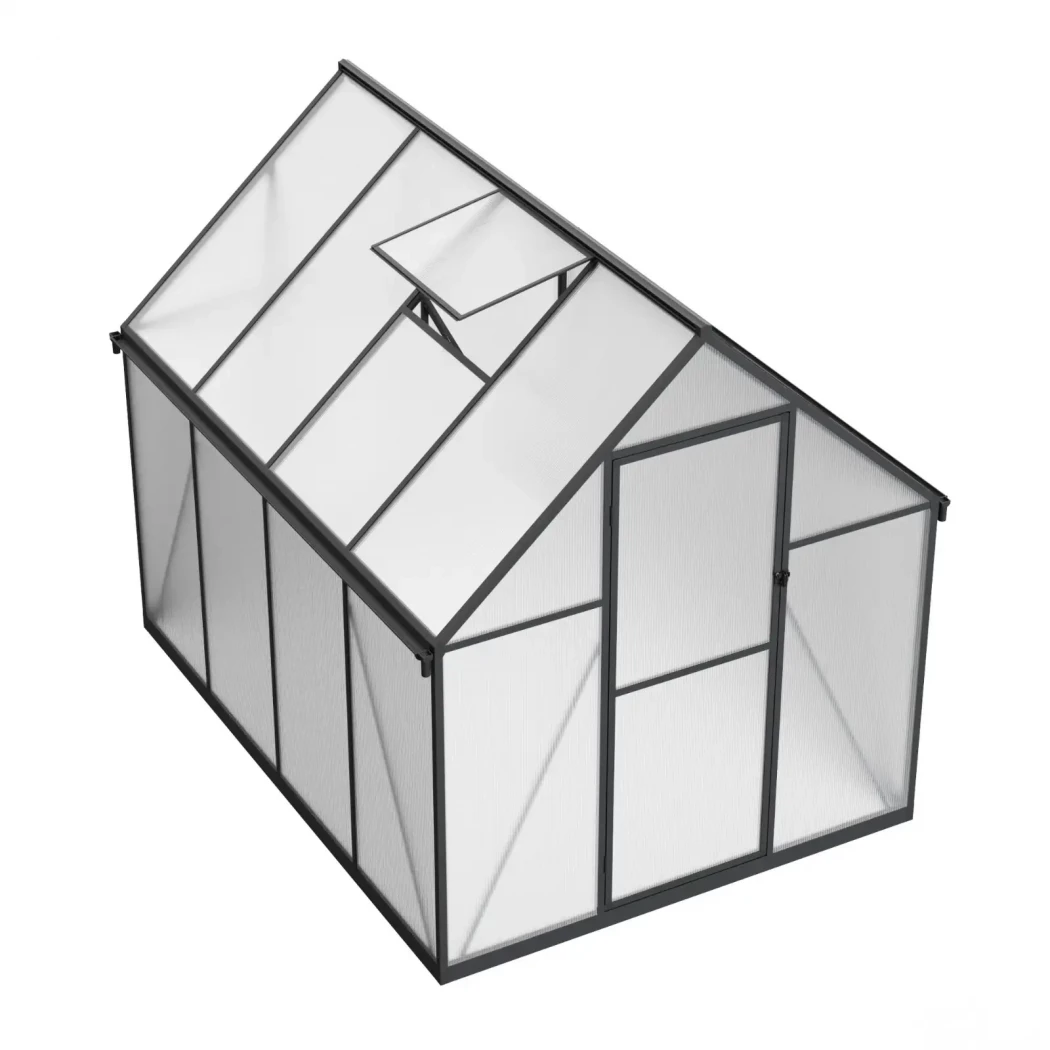 Drivhus Essential Smal Sort 225 cm - Polycarbonat | Drivhus-shop.dk | Drivhus |