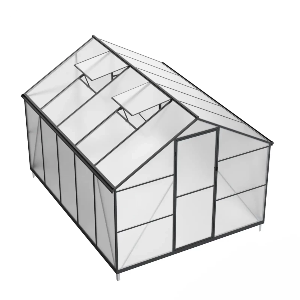 Drivhus Essential Sort 302 cm - Polycarbonat | Drivhus-shop.dk | Drivhus |