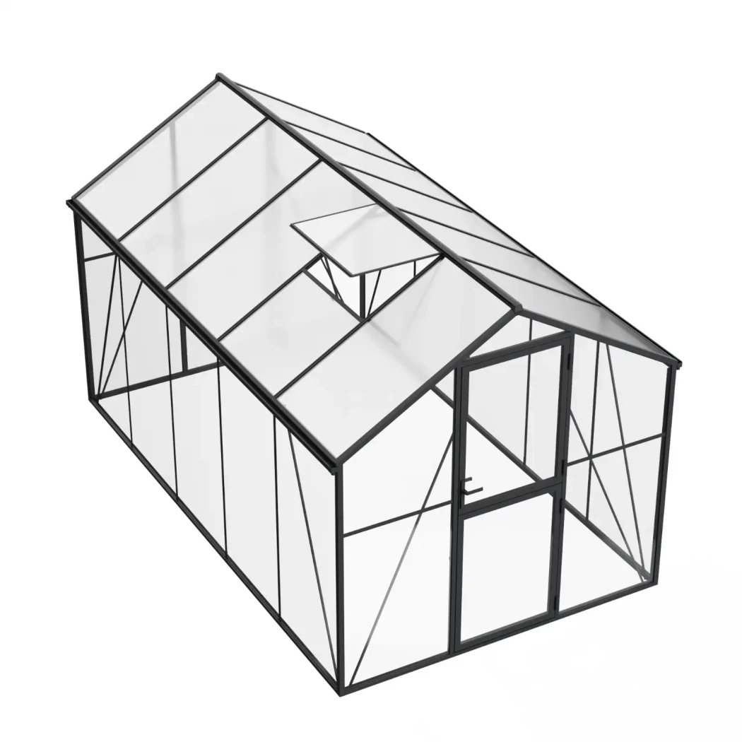 Drivhus Premium Sort 382 cm - Glas/Polycarbonat | Drivhus-shop.dk | Drivhus , Orangeri |