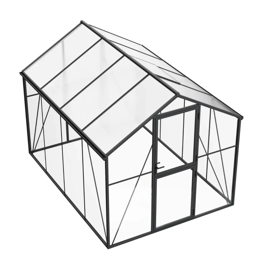 Drivhus Premium Sort 307 cm - Glas/Polycarbonat | Drivhus-shop.dk | Drivhus |