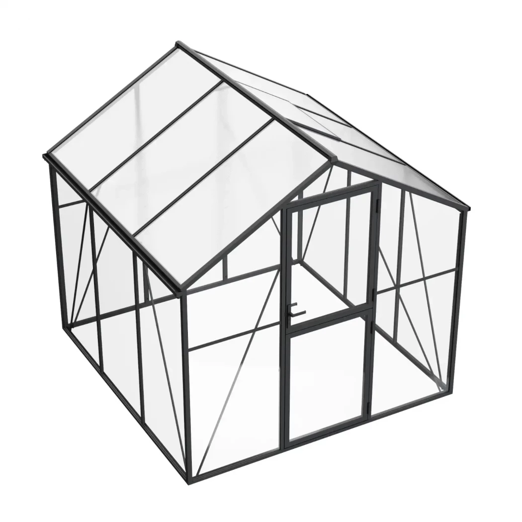 Drivhus Premium Sort 232 cm - Glas/Polycarbonat | Drivhus-shop.dk | Drivhus |