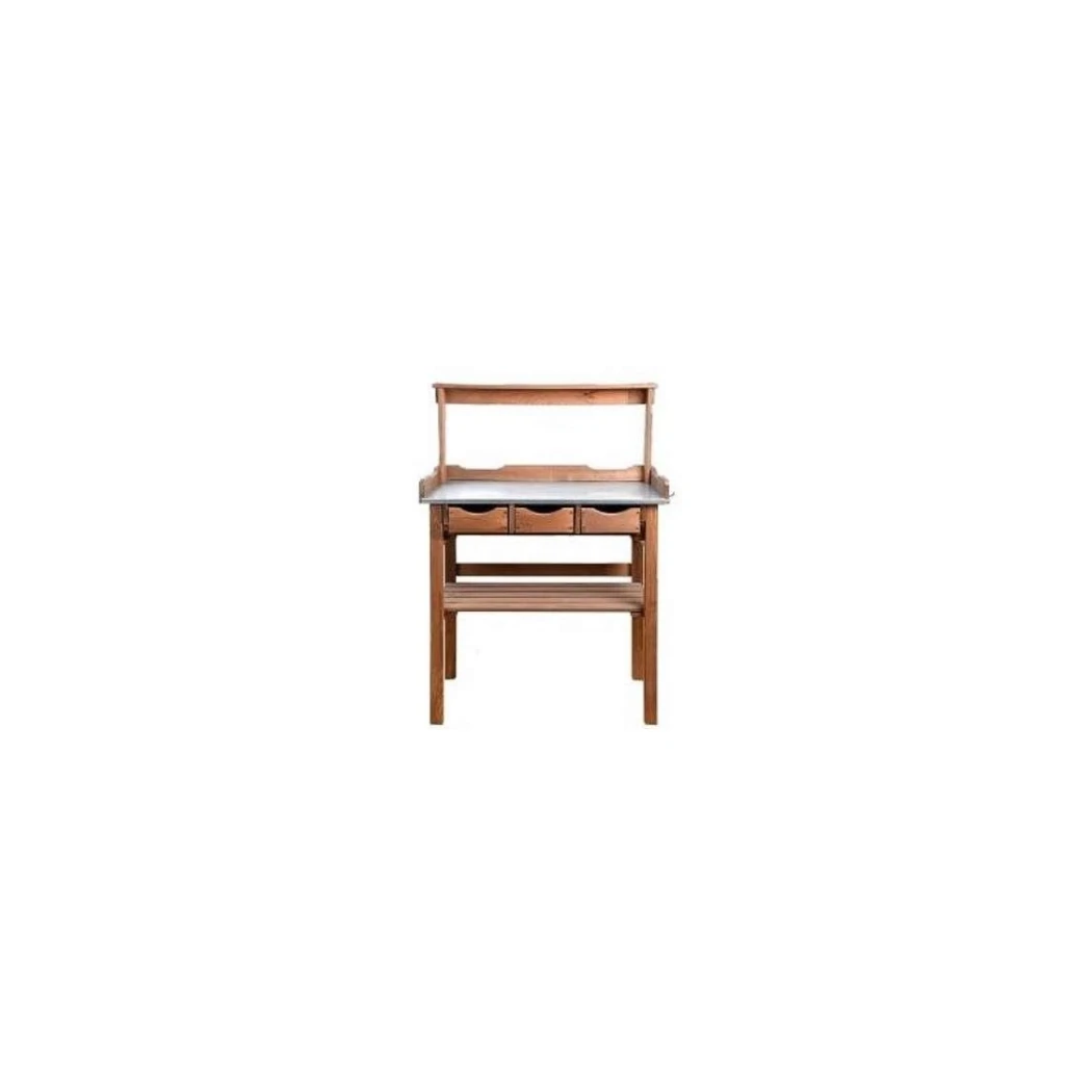 Plantebord med hylde brun | Drivhus-shop.dk | |