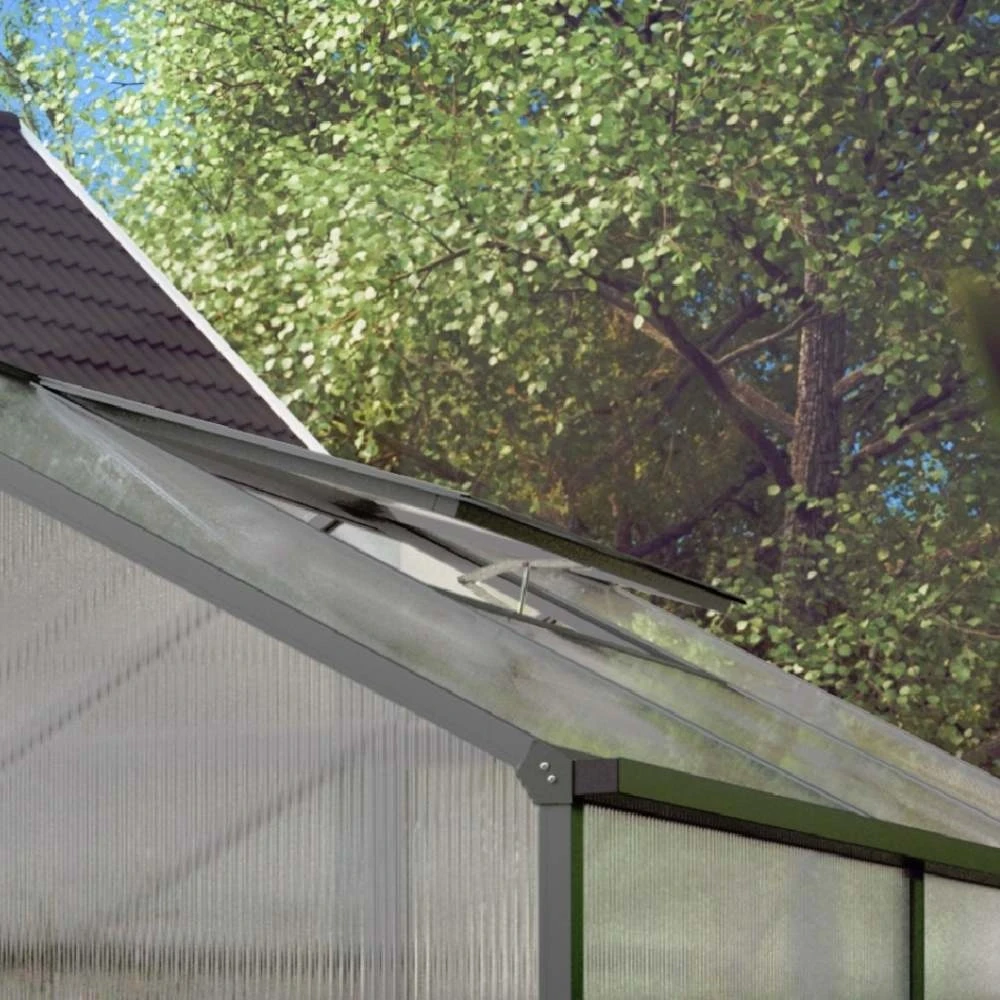 Additional skylight, anthracite-grey, for 10 mm greenhouse | Drivhus-shop.dk | Tilbehør Til Drivhus |