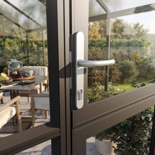 Greenhouse Galant II, only polycarbonate, anthracite-grey Greenhouse Galant II, only polycarbonate, anthracite-grey