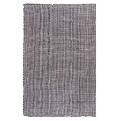 Gråt RPET-havetæppe med striber – 180 x 120 cm Gråt rektangulært havetæppe i RPET med lyse og mørke striber – 180x120 cm